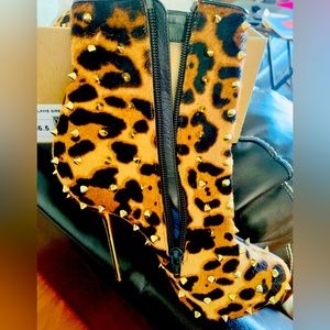 Animal Print Short Boots